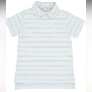 The Beaufort Bonnet Company Prim & Proper Short Sleeved Striped Polo, 4T